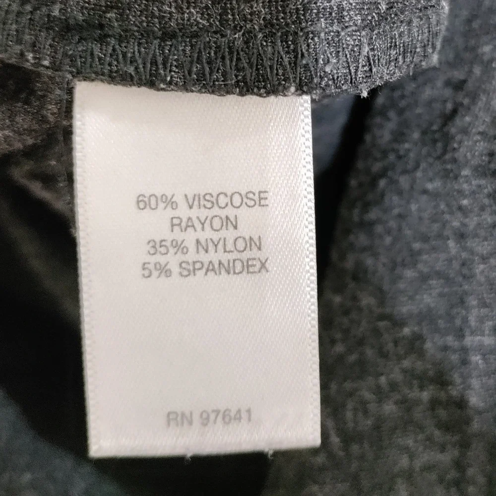 J. Jill Ponte Slim Leg Pants Charcoal Gray Tall Small Pull On Stretch Trousers
